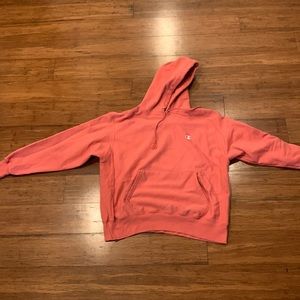 Pink Champion Reverse Weave Hoodie